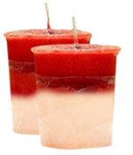 Candy Cane Crystal Journey Traditional Votive Candles [ 2 ]