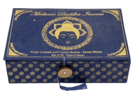 Medicine Buddha Tibetan Rope Incense - 30 Ropes - Cedarwood