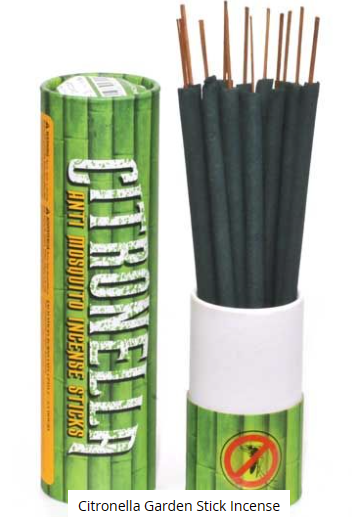 Citronella Outdoor Natural Bug Repellent Garden Incense Sticks