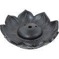Clay Incense Burner - Black Lotus