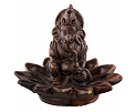 Clay Incense Burner - Ganesh on Lotus