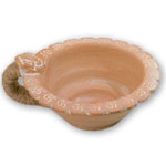Clay Incense Burner -  OM Ganesh Bowl