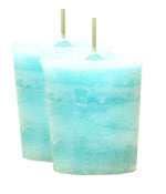Clean Linen Crystal Journey Traditional Votive Candles [ 2 ]