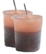 Coffee & Cream Crystal Journey Traditional Votive Candles [ 2 ]