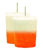 Creamsicle Crystal Journey Traditional Votive Candles [ 2 ]