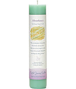 Crystal Journey Herbal Magic Pillar Candle - Abundance
