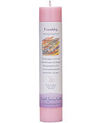 Crystal Journey Herbal Magic Pillar Candle - Friendship