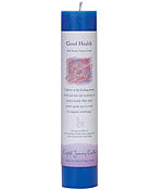Crystal Journey Herbal Magic Pillar Candle - Good Health