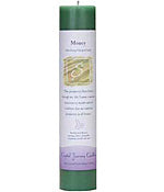 Crystal Journey Herbal Magic Pillar Candle - Money