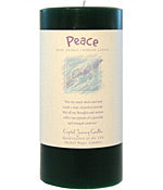 Crystal Journey Herbal Magic Pillar Candle 3X6 - Peace