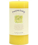 Crystal Journey Herbal Magic Pillar Candle 3X6 - Positive Energy
