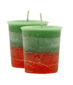 Frankincense & Myrrh Crystal Journey Traditional Votive Candles [ 2 ]