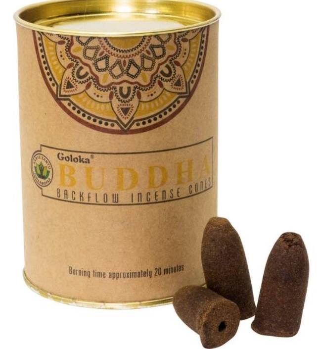 Goloka Backflow Cones Buddha (24 Piece)