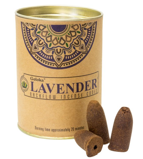 Goloka Backflow Cones Lavender (24 Piece)