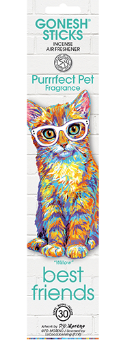 Gonesh Best Friends Incense - Purrrfect Pet - Willow - 30 Stick Pack