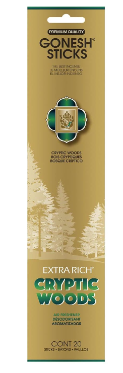 Gonesh Extra Rich Incense Sticks - Cryptic Woods