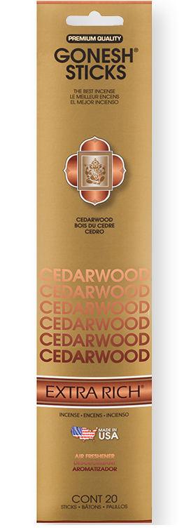 Gonesh Extra Rich Incense Sticks - Cedarwood