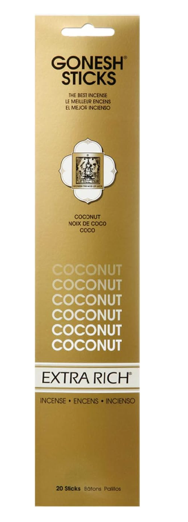 Gonesh Extra Rich Incense Sticks - Coconut
