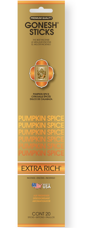 Gonesh Extra Rich Incense Sticks - Pumpkin Spice