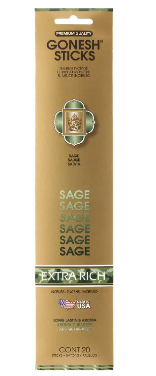 Gonesh Extra Rich Incense Sticks - Sage
