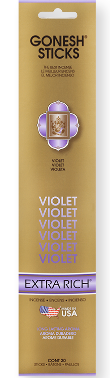 Gonesh Extra Rich Incense Sticks - Violet