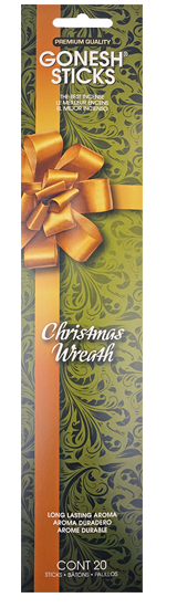 Gonesh Holiday Traditions Incense Sticks - Winter - Christmas Wreath