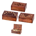 Granular Incense & Resin Wooden Storage Boxes - Set of 3