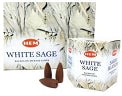 HEM Backflow Cones - White Sage - [40 Cones]