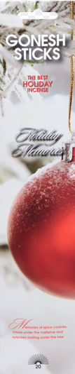 Gonesh Holiday Traditions Incense Sticks - Winter - Holiday Memories