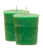 Money Crystal Journey Herbal Magic Votive Candles [ 2 ]