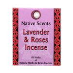Native Scents Incense - Lavender & Roses Incense