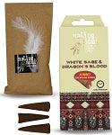 Native Soul Jumbo Backflow Incense Cones - White Sage & Dragon's Blood