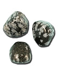 Obsidian Snowflake Tumbled & Polished Crystal