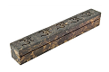 Om Carved Stone Incense Box Burner 10" x 2"
