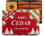 Paine's 50 Cone Thrift Box - Red Cedar 1.25'' Incense Logs
