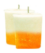 Peaches N Cream Crystal Journey Traditional Votive Candles [ 2 ]