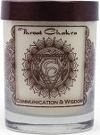 Prabhuji's Gifts - Soy Chakra Candle (10.5oz) - Throat - [Vishuddha] (Woods & Amber)