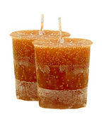 Pumpkin Crystal Journey Traditional Votive Candles [ 2 ]