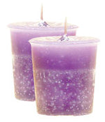 Raspberry Crystal Journey Traditional Votive Candles [ 2 ]