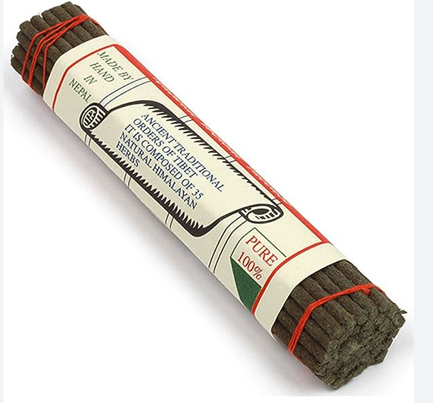 Sandalwood & Jasmine - Chandra Devi Tibetan Incense 45 sticks 6"Long
