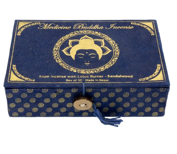 Medicine Buddha Tibetan Rope Incense - 30 Ropes - Sandalwood