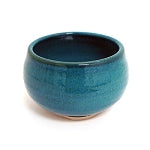Shoyeido Ceramic Hand thrown Incense Bowl - Ocean Blue