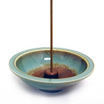 Shoyeido Ceramic 4.5" Round Incense Burner - Desert Sage
