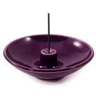 Shoyeido Ceramic 4.5" Round Incense Burner - Plum