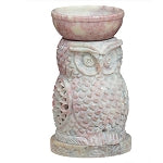 Soapstone Oil Burner - Owl