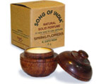 Song of India Solid Perfume in Rosewood Jar - Spring Flowers