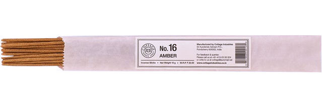 Sri Aurobindo Ashram Incense - #16 Amber