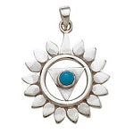 Sterling Silver Chakra Pendant - Throat
