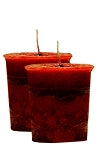 Strawberry Crystal Journey Traditional Votive Candles [ 2 ]
