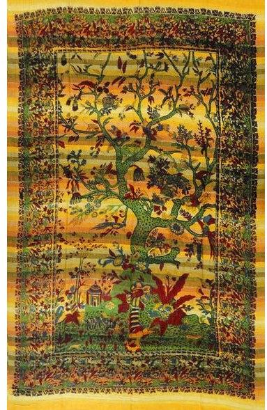 Sunset Tree Of Life Tapestry (55"x85")